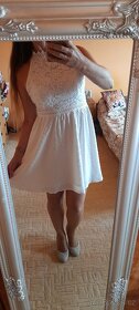 Shein krajkové bílé šaty - 6