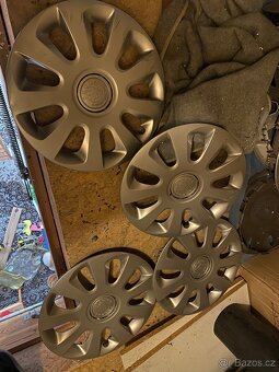 Plechové disky 15” 5x100 a letní pneu 185/60/R15 - 6
