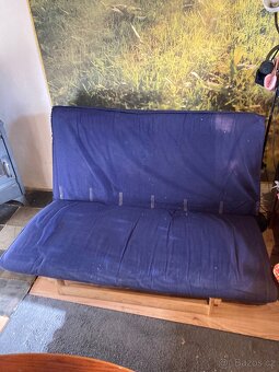 Pohovka rozkladaci + kreslo rozkladaci ikea - 6