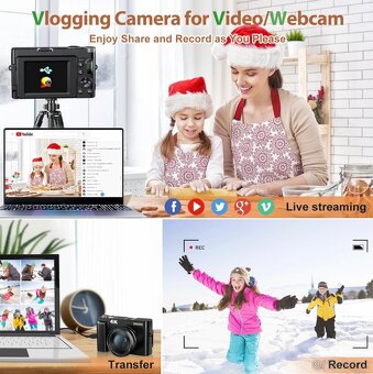 4K Digital Camera for Photography and Video, 48MP - 6