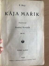Školák Kája Mařík l.-6.díl 1937-1938, starožitný - 6