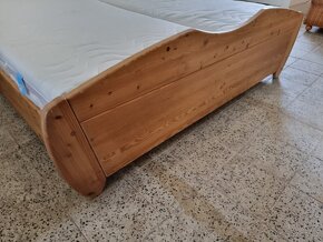 Kvalitní bytelné dvoulůžko Masiv 200x200x58 výška - 6