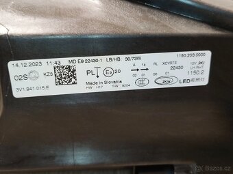 přední levý světlo na Superb 3 - 6