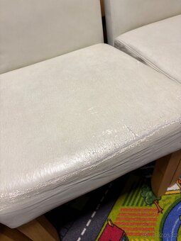 Bílé jídelní židle 6 ks - 6