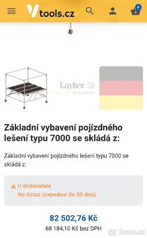 alu hliníkové lešení Layher STARO - 6