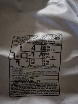 Nafukovací člun Mariner 4 s motorem Maxima 58LB - 6