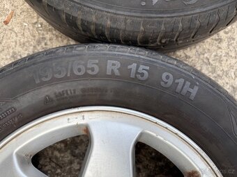 15" originál OPEL - 5x110 - 195/65/15 - vzorek 5mm - 6
