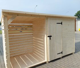 Dřevník s nářaďovnou 360 cm, dovoz ČR i SR - 6