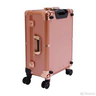 Rosegold přenosný kosmetický kufr s led světlem - 6
