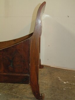 Postel Biedermeier ořech - 6