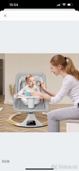 LEHÁTKO PRO MIMINKA HOUPACÍ ELEKTRICKÉ + Jídelní Židlička. - 6