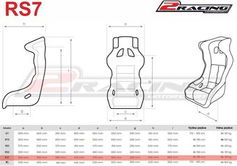 Anatomická sedačka na závody FIA 2Racing RS7 - 6