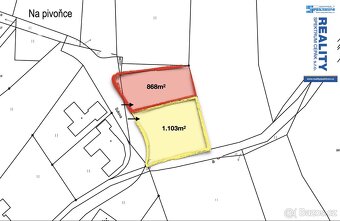 Stavební pozemek pro bydlení, 1 103 m2 - Hluboká nad Vltavou - 6