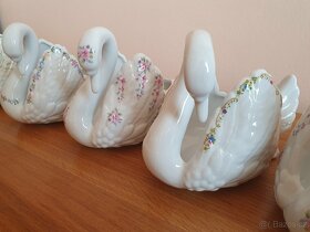Porcelánové labutě velké a malé Leander - 6