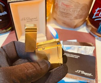 🔥 S.T.Dupont Gatsby, Gold Vertical Lines 18k Zlato - 6