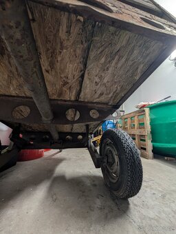 Vozík přívěs za malotraktor nebo čtyřkolku 155x95 cm - 6