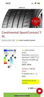 Letni pneu CONTINENTAL 225/40 R19 - 6