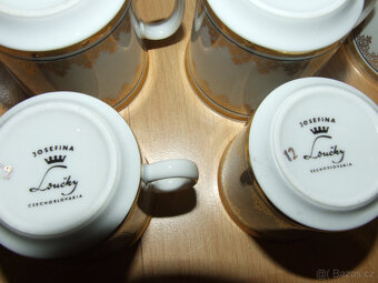 část čajového servisu Josefína - porcelánka Loučky, pěkný - 6