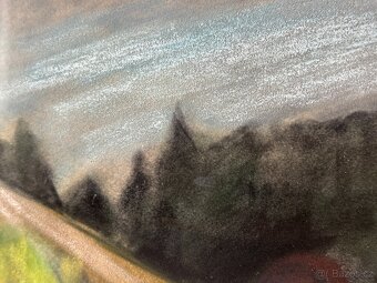ORIGINÁL Bedřich Horálek - Mlýn v Prok.úd., pastel na papíře - 6