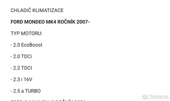 Chladič klimakompresoru mondeo mk4 , galaxy3 , s- max - 6