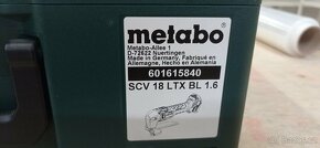 Metabo SCV 18 LTX BL 1.6 Akumulátorové nůžky na plech SCV 60 - 6