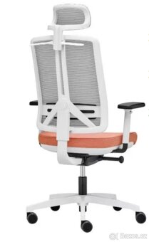 RIM kancelářská židle Flexi FX 1104 bílá/oranžová - 6