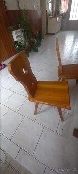 Dřevěný stůl a židle - 6