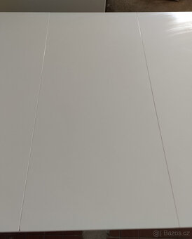Rozkládací bílý jídelní stůl – 160/200×90 cm - 6