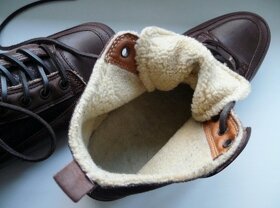 Luxusní kotník. zateplené kožené boty 37 - 6