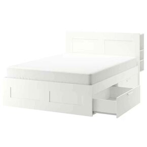 IKEA bílá postel + čelo + rošty - 6