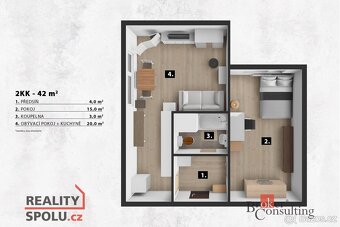 Prodej, byty/2+kk, 42 m2, Sametová 833/26, 46006 Liberec, Li - 6