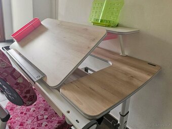 Rostoucí stůl a židle Junior II buk - růžová - 6