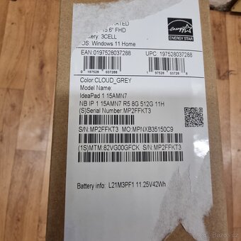 Lenovo ideapad 1 15AMN7 R5 7520U 8GB 512GB 11H CLOUD GREY - 6