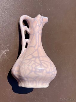 Keramická mini vázička s ouškem – výška 8,5 cm - 6