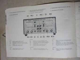 NÁVODY,TECH.PLÁNY STABILZDROJE TESLA BS-525/GRAMOF.TESLA B54 - 6