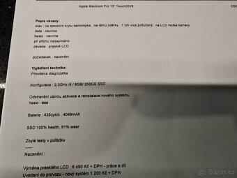 MacBook Pro 13" 2018 Touch Bar – prasklé LCD, plně funkční - 6