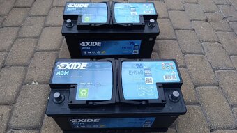 Prodám 2x autobaterii EXIDE AGM 96Ah - 6