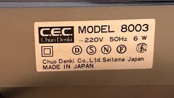 JAPONSKÝ GRAMOFON C.E.C. 8003 /MARANTZ TT-4200 (1981) PLNÝ A - 6