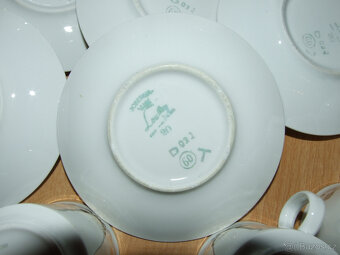 čajový retro servis Josefína - porcelánka Loučky, pěkný - 6