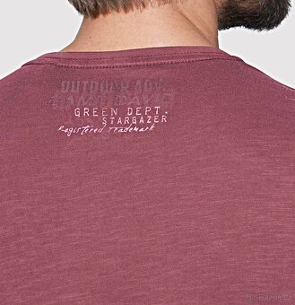 Pánské tričko Camp David Vintage Rebel Red Vínová L Nové - 6