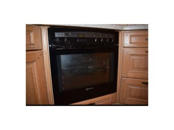 Kuchyně světlý dub masiv, s vestavěnými spotřebiči,5567 - 6