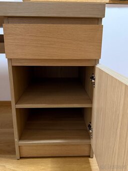 Psací stůl Ikea Malm dub - 6