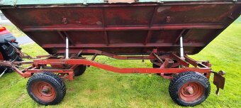 Vlek za traktor - 5t - sklápěcí - dvou píst - 6