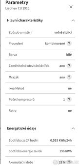 Lednice s mrazákem Liebherr CU 2915 - 6