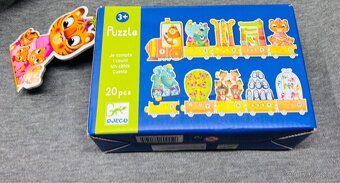 TOP stav - 2x puzzle Djeco: Duo Numbers+Je compte - 6