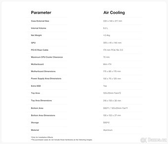 Počítačová skříň IQUNIX ZX-1 Aluminum Mini-ITX Case - 6
