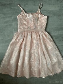 Růžové šaty vel. 164-170, 14+ - 6