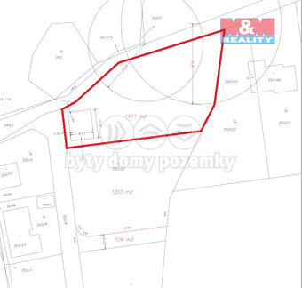 Prodej pozemku k bydlení, 1 411 m², Žežice u Příbrami - 6