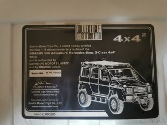 Model auto mercedes benz G brabus 1:18 almost real - 6