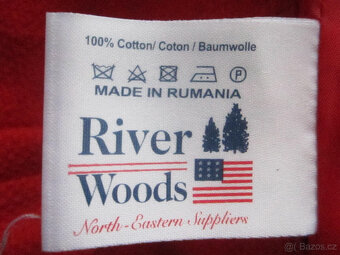 Sytě červený zimní kabát vel. M/38, 100% bavlna - 6